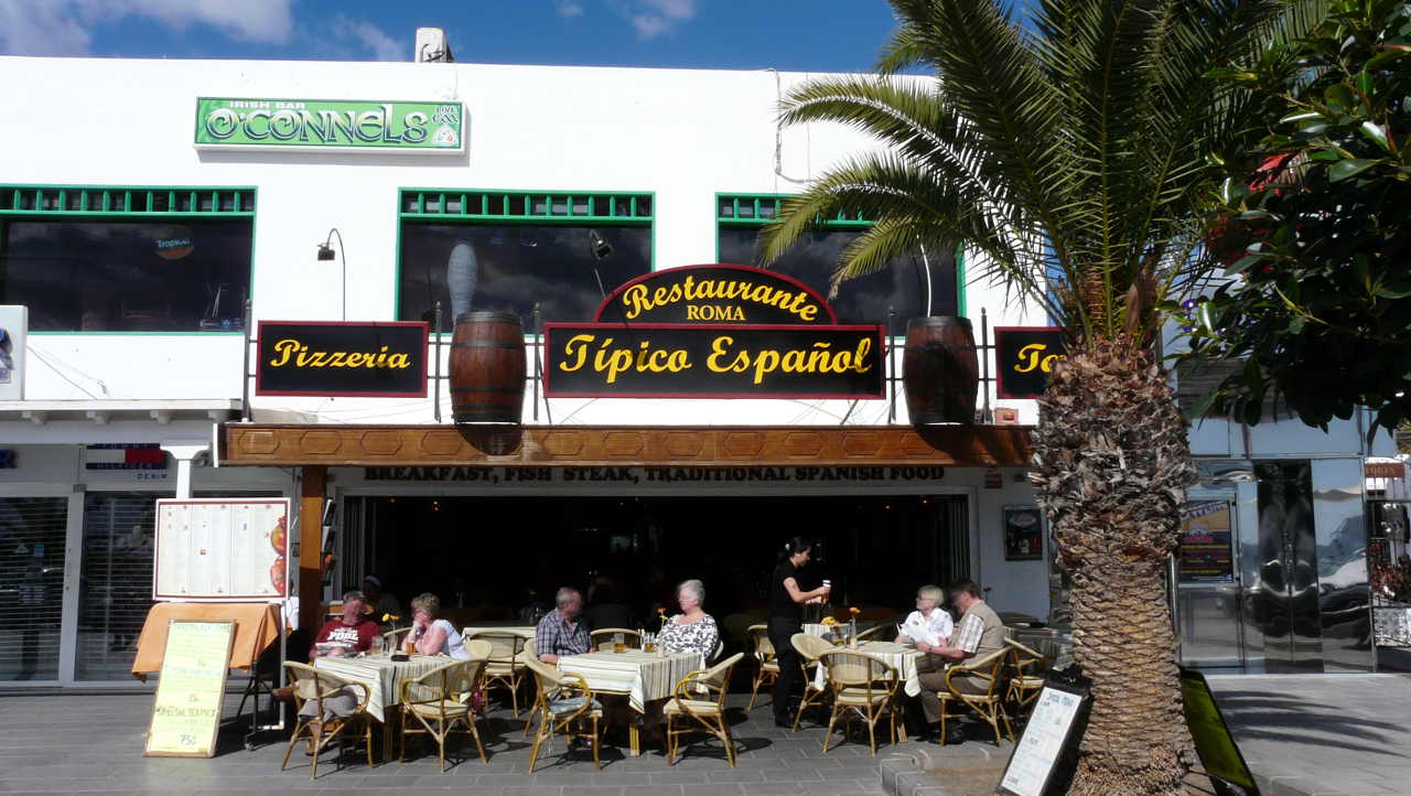 Pizzeria Roma an der Avenida de las Playas